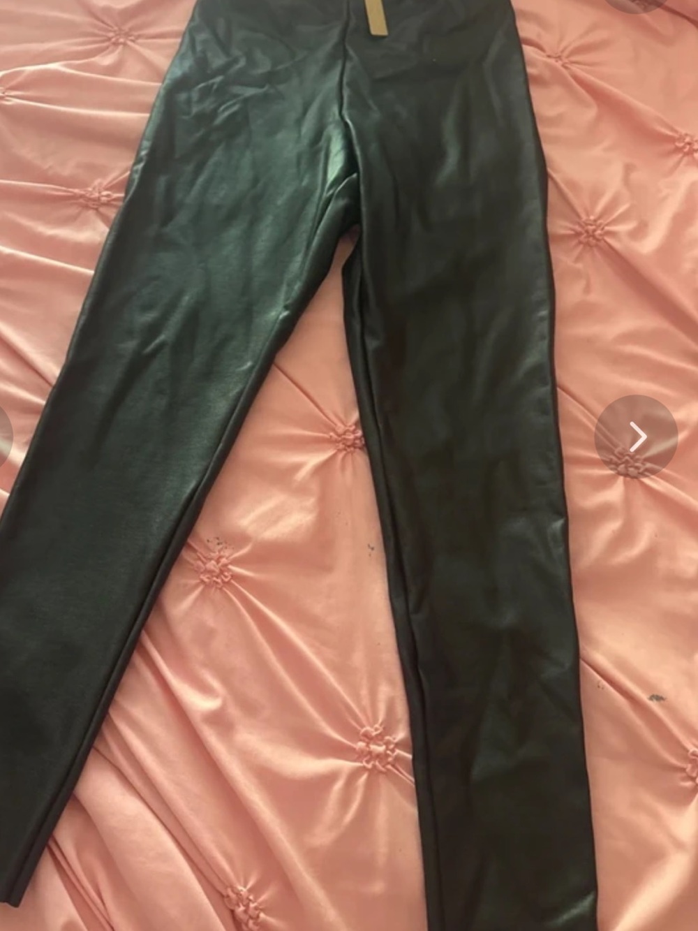 SKIMS Faux Leather Leggings - Black